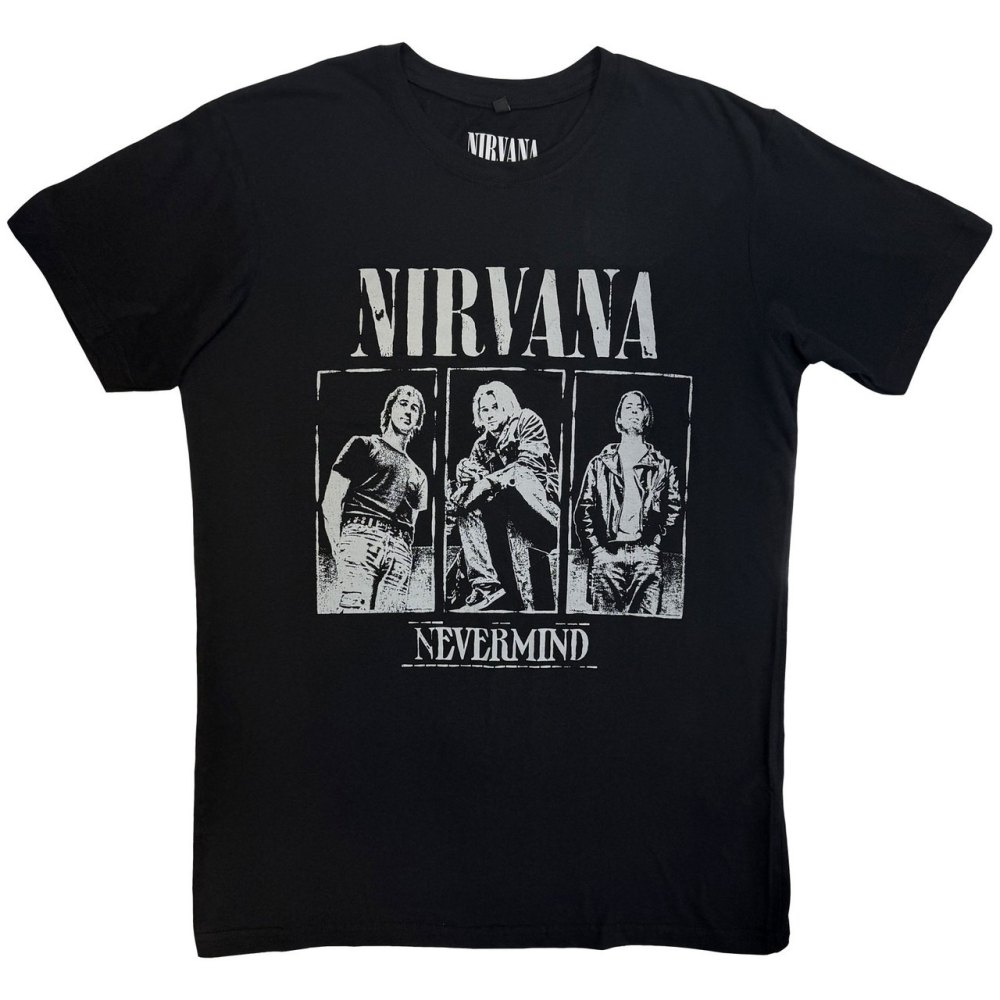 Nirvana - Nevermind Tracklist Herren TShirt - Schwarz